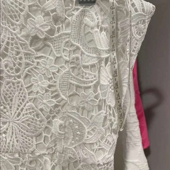 Lilly Pulitzer White Strapless Size: 4 - Picture 6 of 6